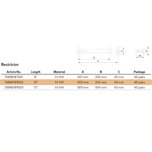 Chống gió REHAU 10 inch góc nghiêng