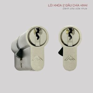 Lõi khóa 2 đầu chìa 41x41 ROTO góc nghiêng