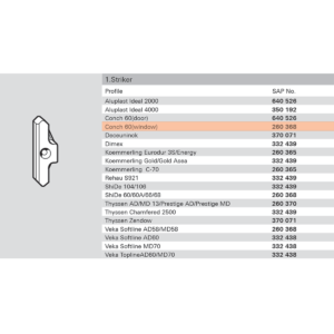 Vấu cài đơn cửa đi Veka - Minh họa lắp đặt